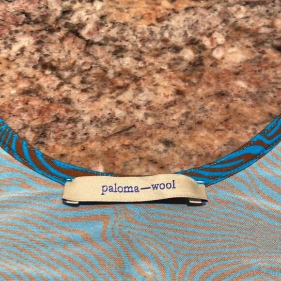 Paloma Wool Lohan Pants and Top in Huella Blue Swirl Print - Picture 6 of 6